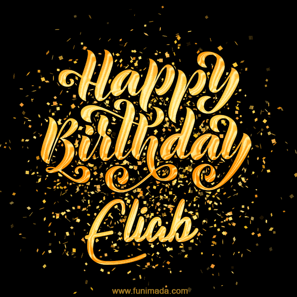 Happy Birthday Card for Eliab - Download GIF and Send for Free