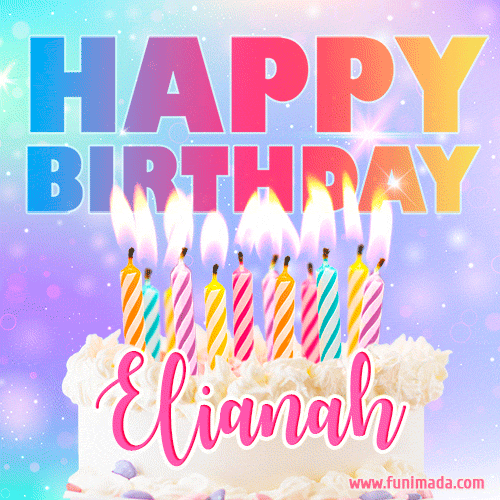 Funny Happy Birthday Elianah GIF