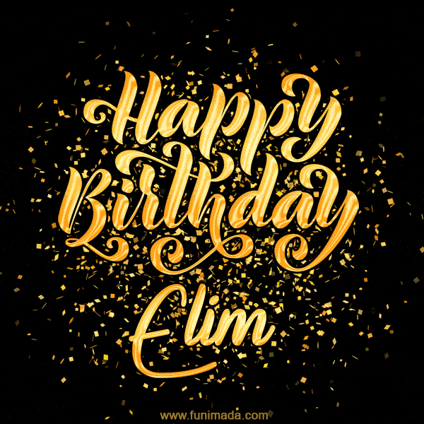 Happy Birthday Card for Elim - Download GIF and Send for Free