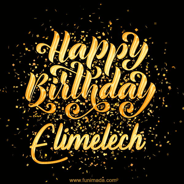 Happy Birthday Card for Elimelech - Download GIF and Send for Free