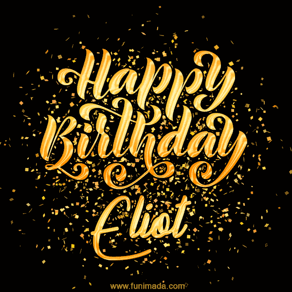 Happy Birthday Card for Eliot - Download GIF and Send for Free