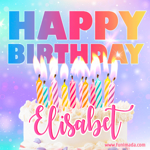 Funny Happy Birthday Elisabet GIF
