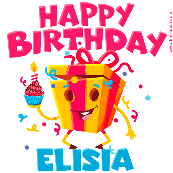 Funny Happy Birthday Elisia GIF