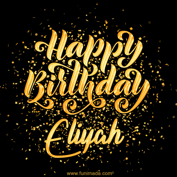 Happy Birthday Card for Eliyah - Download GIF and Send for Free