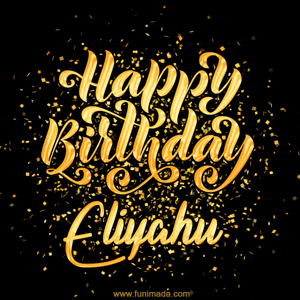 Happy Birthday Card for Eliyahu - Download GIF and Send for Free