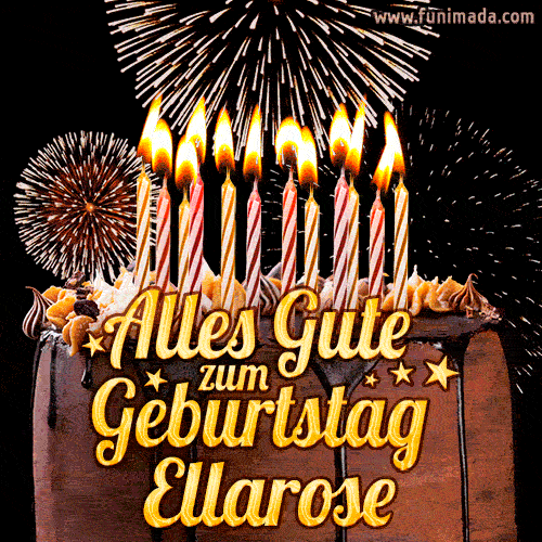 Alles Gute zum Geburtstag Ellarose (GIF)