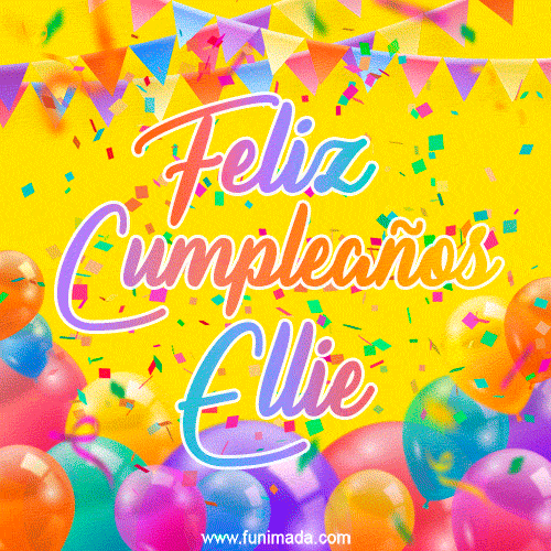 Feliz Cumpleaños Ellie (GIF)