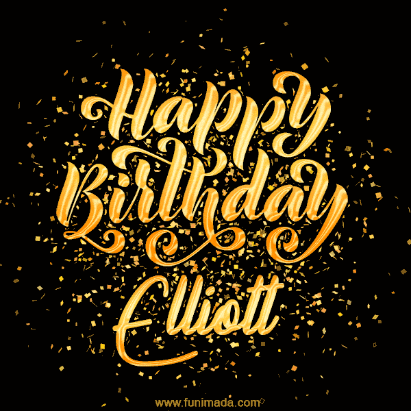 Happy Birthday Card for Elliott - Download GIF and Send for Free