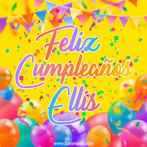 Feliz Cumpleaños Ellis (GIF)