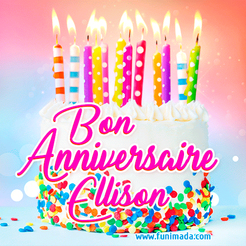 Joyeux anniversaire, Ellison! - GIF Animé