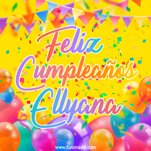 Feliz Cumpleaños Ellyana (GIF)