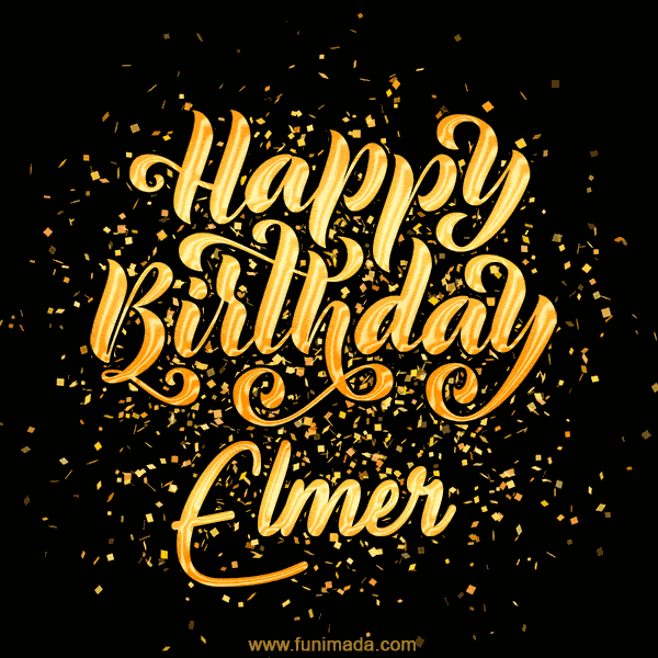 Happy Birthday Card for Elmer - Download GIF and Send for Free