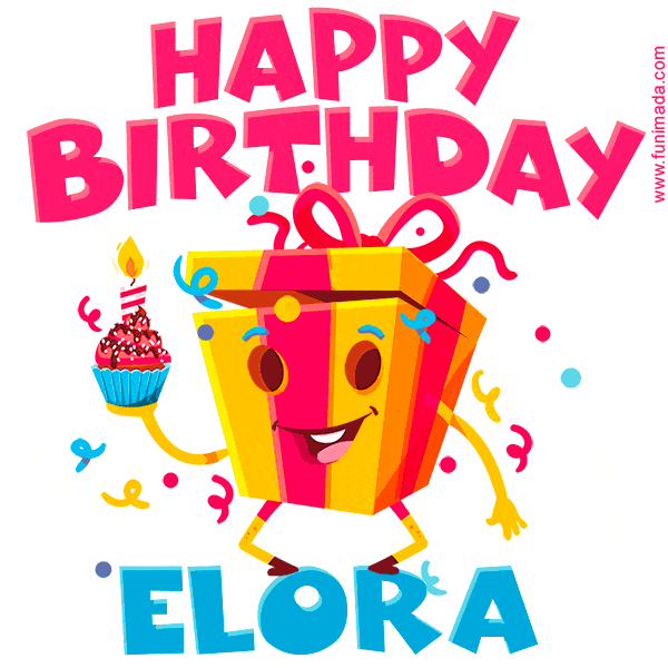 Funny Happy Birthday Elora GIF