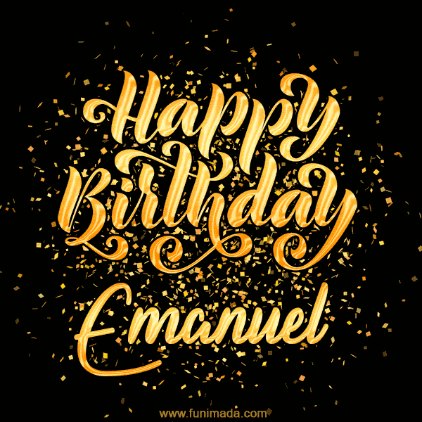 Happy Birthday Card for Emanuel - Download GIF and Send for Free