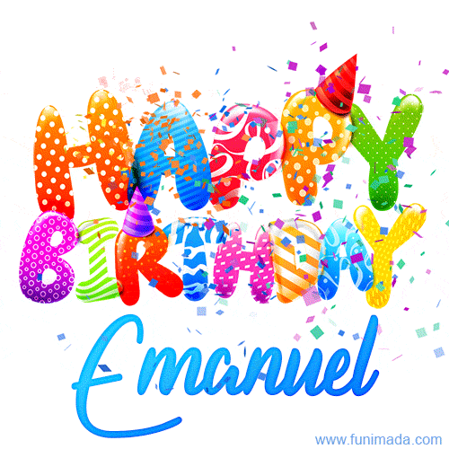 Happy Birthday Emanuel - Creative Personalized GIF With Name