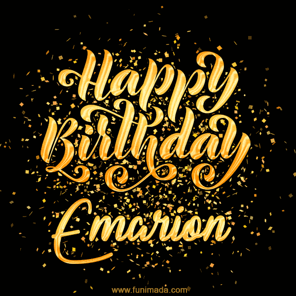 Happy Birthday Card for Emarion - Download GIF and Send for Free