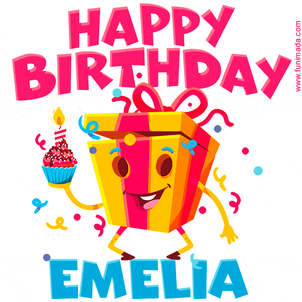Funny Happy Birthday Emelia GIF