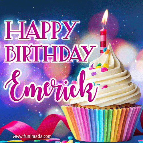 Happy Birthday Emerick - Lovely Animated GIF