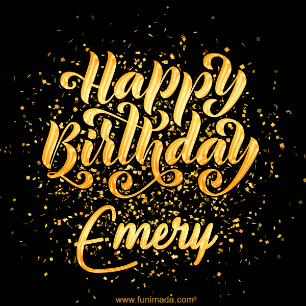 Happy Birthday Card for Emery - Download GIF and Send for Free