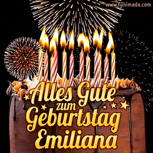 Alles Gute zum Geburtstag Emiliana (GIF)