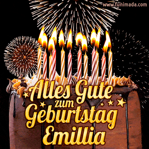 Alles Gute zum Geburtstag Emillia (GIF)