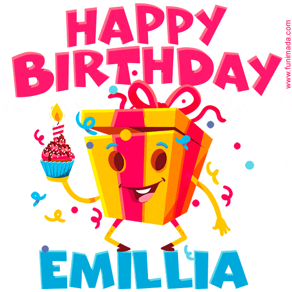 Funny Happy Birthday Emillia GIF