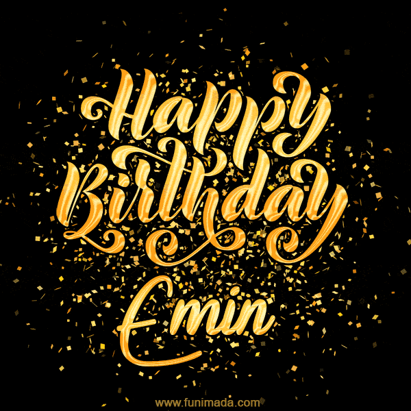 Happy Birthday Card for Emin - Download GIF and Send for Free