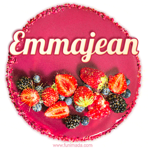Happy Birthday Cake with Name Emmajean - Free Download
