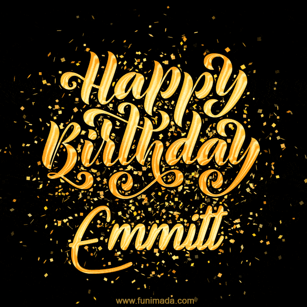 Happy Birthday Card for Emmitt - Download GIF and Send for Free