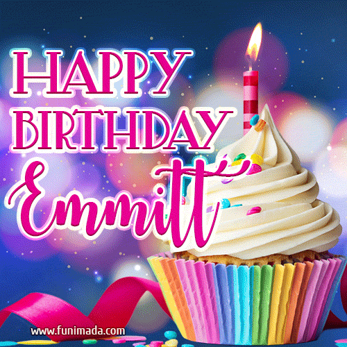 Happy Birthday Emmitt - Lovely Animated GIF