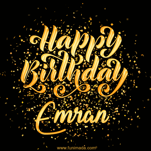 Happy Birthday Card for Emran - Download GIF and Send for Free