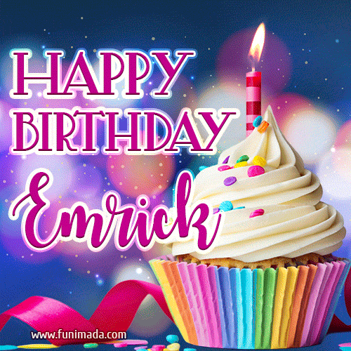 Happy Birthday Emrick - Lovely Animated GIF