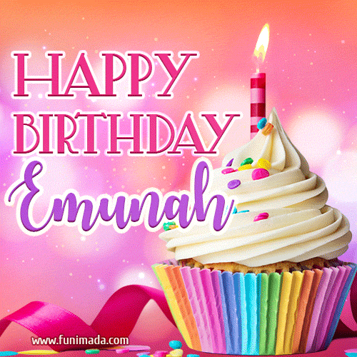 Happy Birthday Emunah - Lovely Animated GIF
