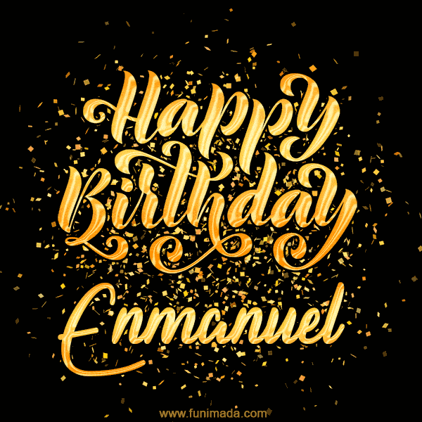 Happy Birthday Card for Enmanuel - Download GIF and Send for Free