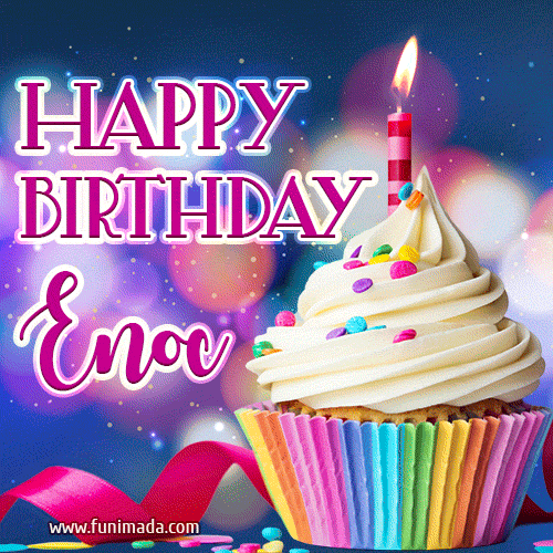 Happy Birthday Enoc - Lovely Animated GIF