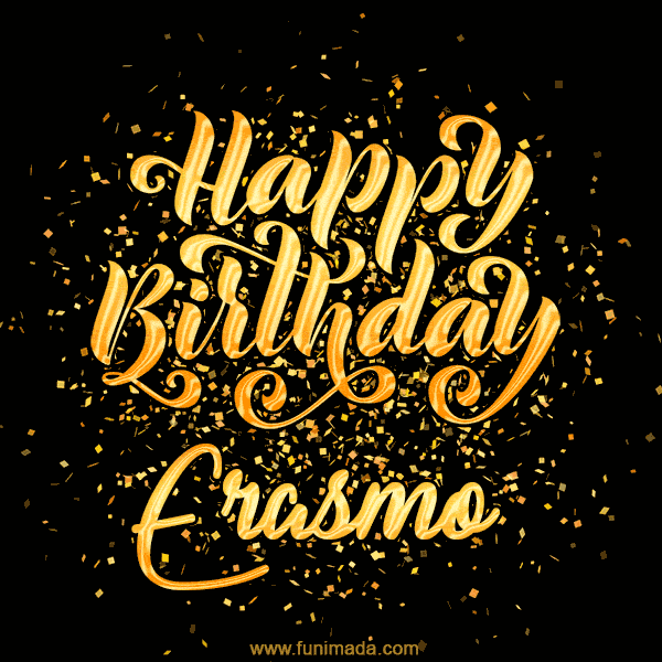 Happy Birthday Card for Erasmo - Download GIF and Send for Free