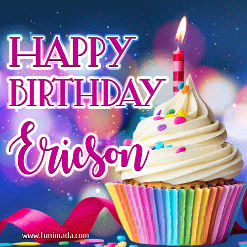 Happy Birthday Ericson - Lovely Animated GIF