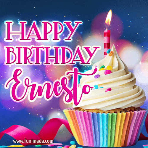 Happy Birthday Ernesto - Lovely Animated GIF