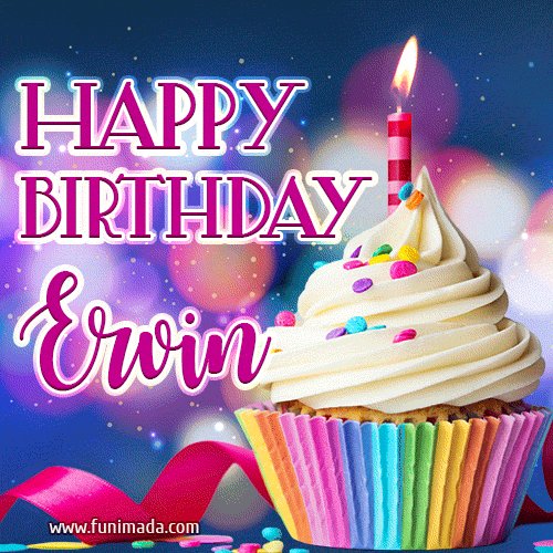 Happy Birthday Ervin - Lovely Animated GIF