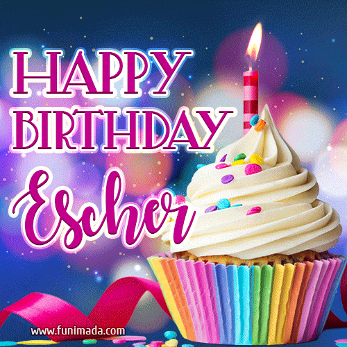 Happy Birthday Escher - Lovely Animated GIF