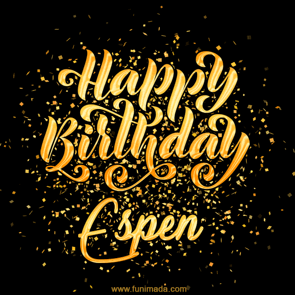 Happy Birthday Card for Espen - Download GIF and Send for Free