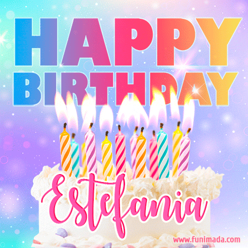 Funny Happy Birthday Estefania GIF