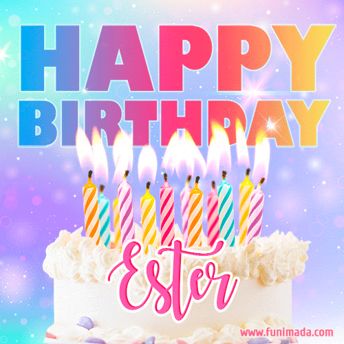 Funny Happy Birthday Ester GIF