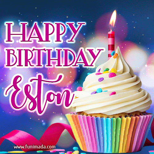 Happy Birthday Eston - Lovely Animated GIF