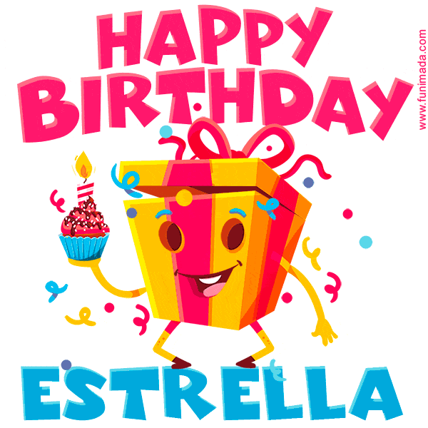Funny Happy Birthday Estrella GIF
