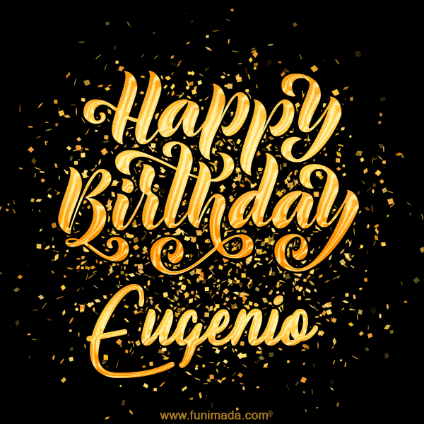 Happy Birthday Card for Eugenio - Download GIF and Send for Free