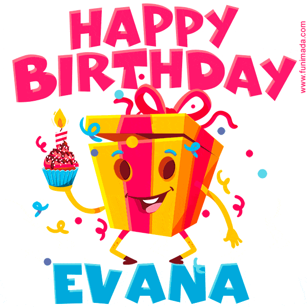 Funny Happy Birthday Evana GIF