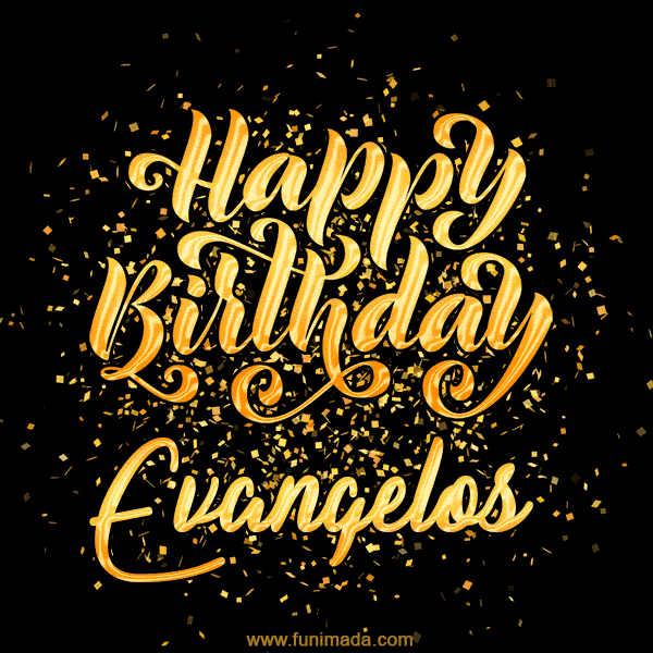 Happy Birthday Card for Evangelos - Download GIF and Send for Free