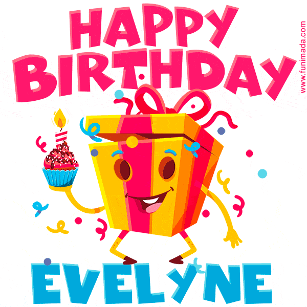Funny Happy Birthday Evelyne GIF