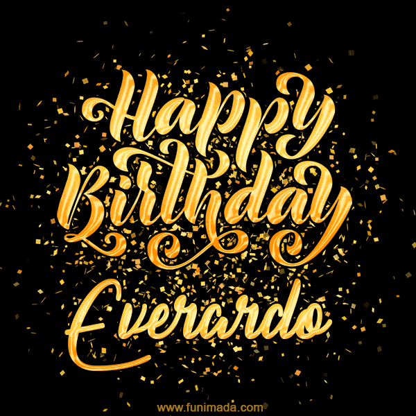 Happy Birthday Card for Everardo - Download GIF and Send for Free